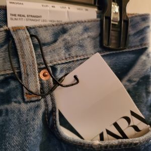 NWT...Zara Real Straight Jeans
